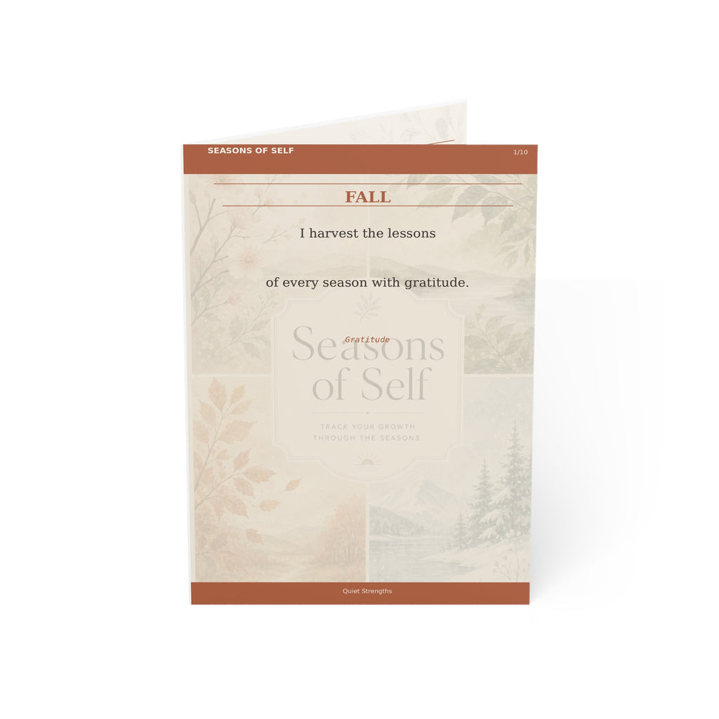 Seasons of Self – Fall Affirmation Cards | 10-Pack with Prompts