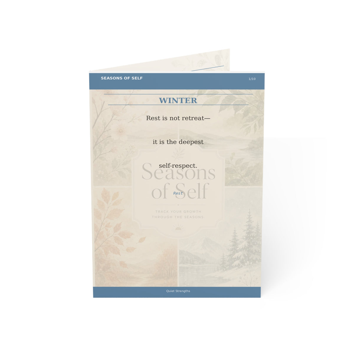 Seasons of Self - Winter Affirmation Card (10-pack)