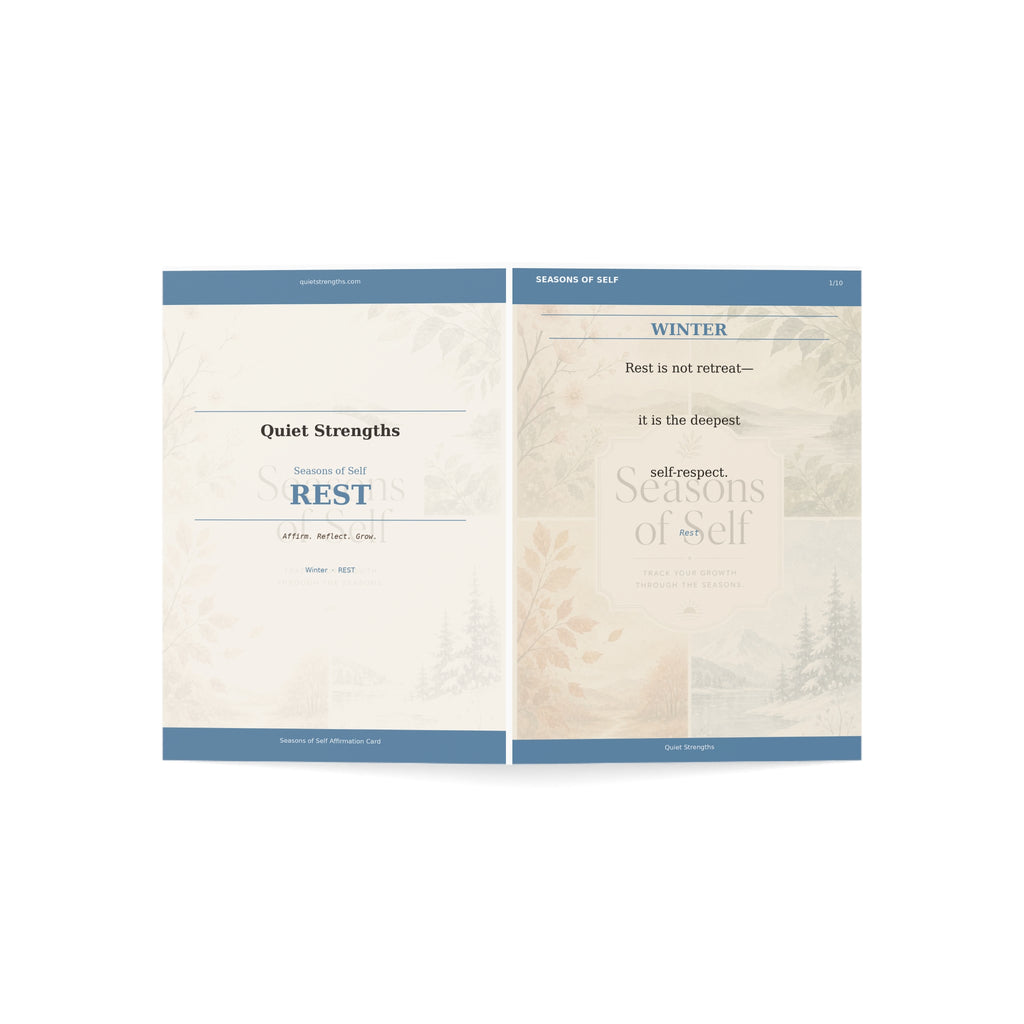 Seasons of Self - Winter Affirmation Card (10-pack)