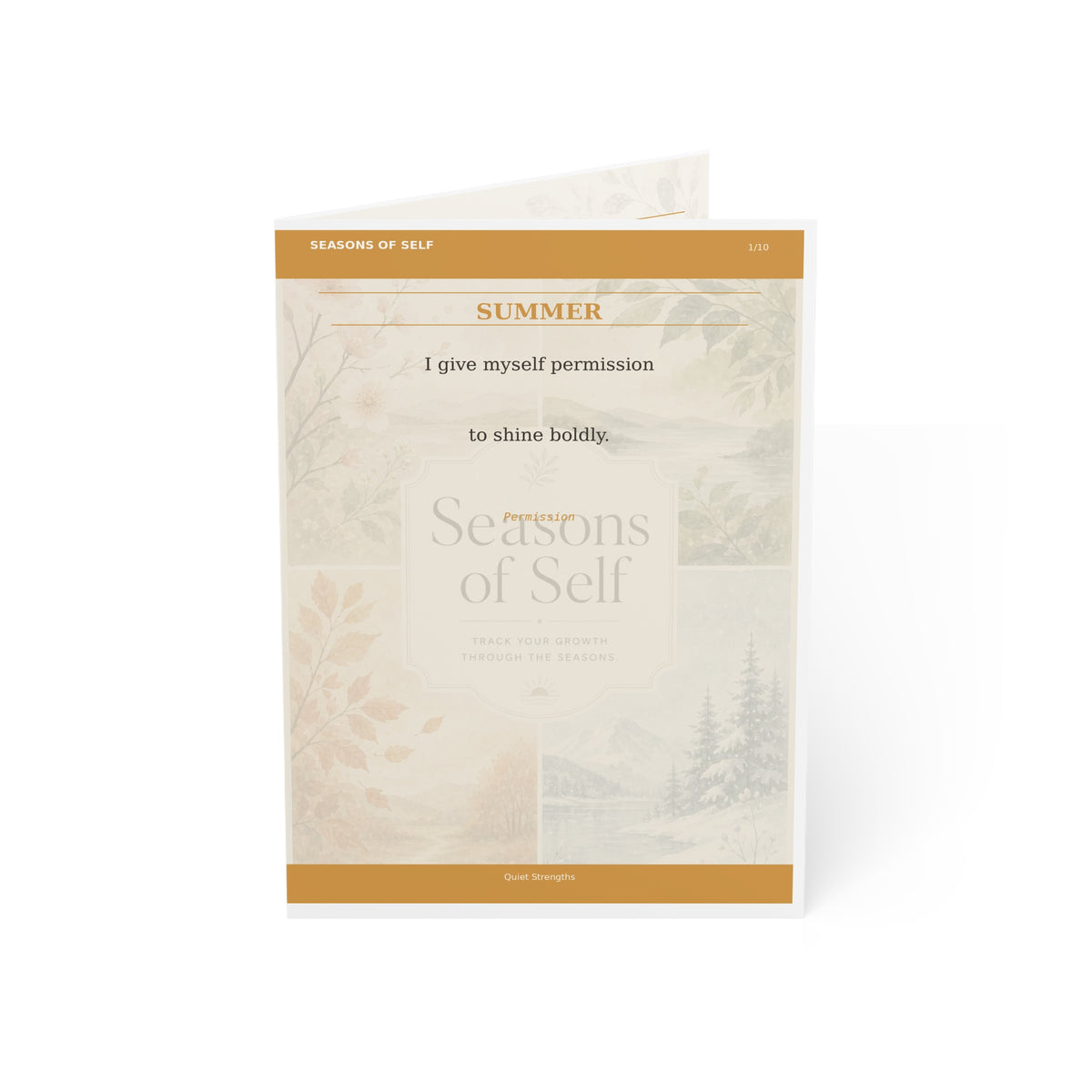 Seasons of Self – Summer Affirmation Card (10-pack)
