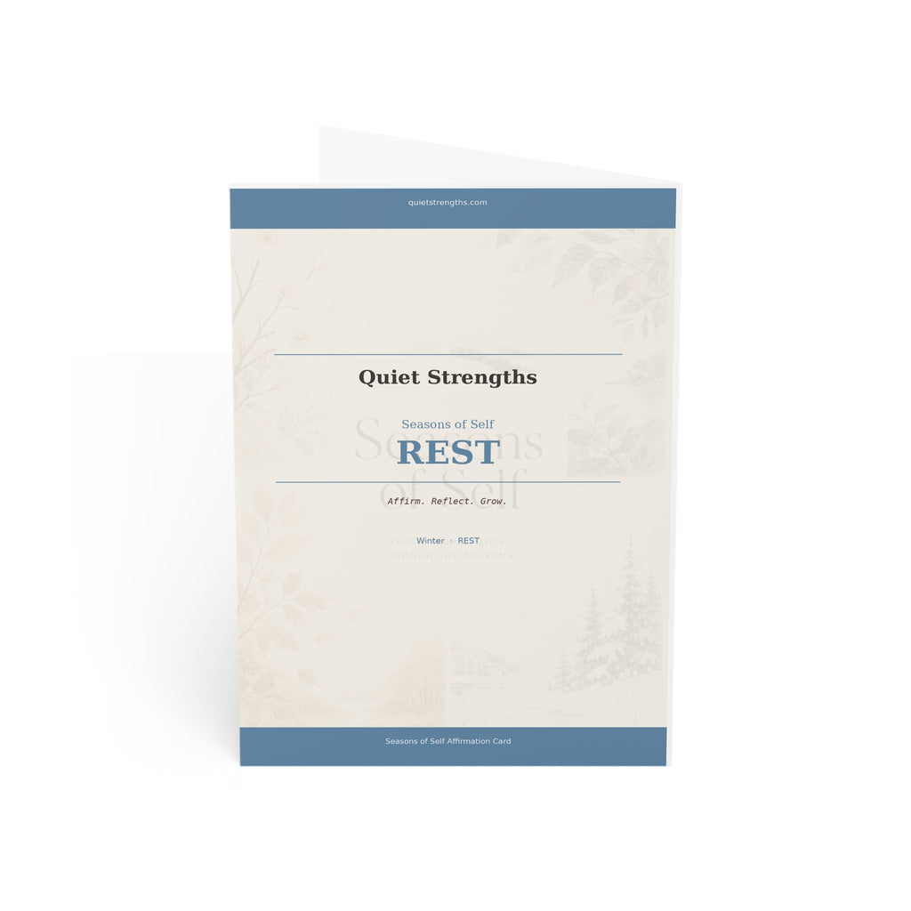 Seasons of Self - Winter Affirmation Card (10-pack)