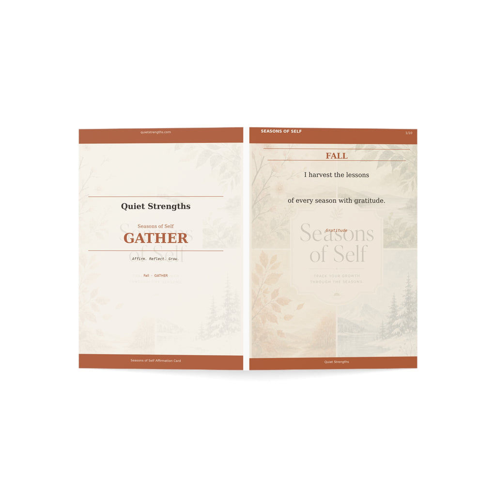 Seasons of Self – Fall Affirmation Cards | 10-Pack with Prompts
