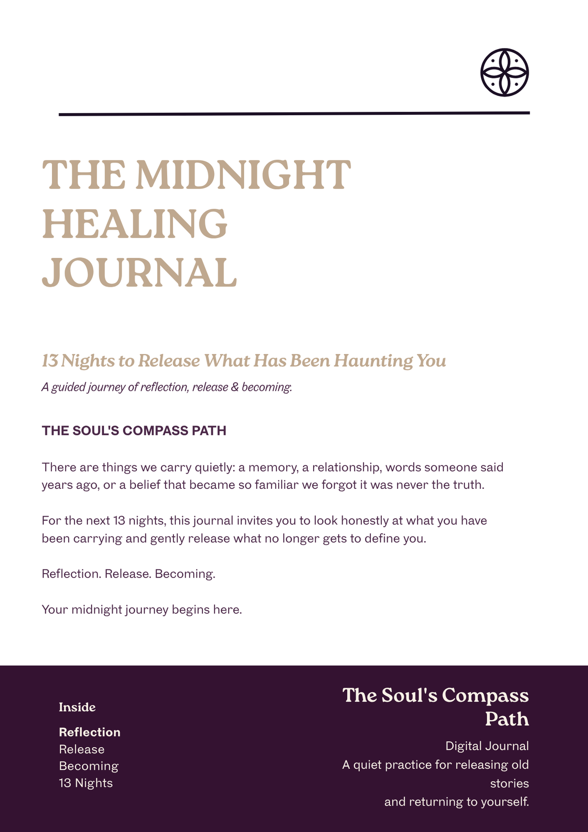 The Midnight Healing Journal | 13 Nights to Release What Has Been Haunting You